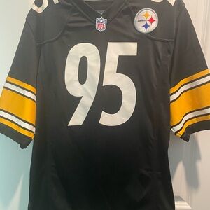 Pittsburgh Steelers Jarvis Jones Home Jersey with Logo Patch